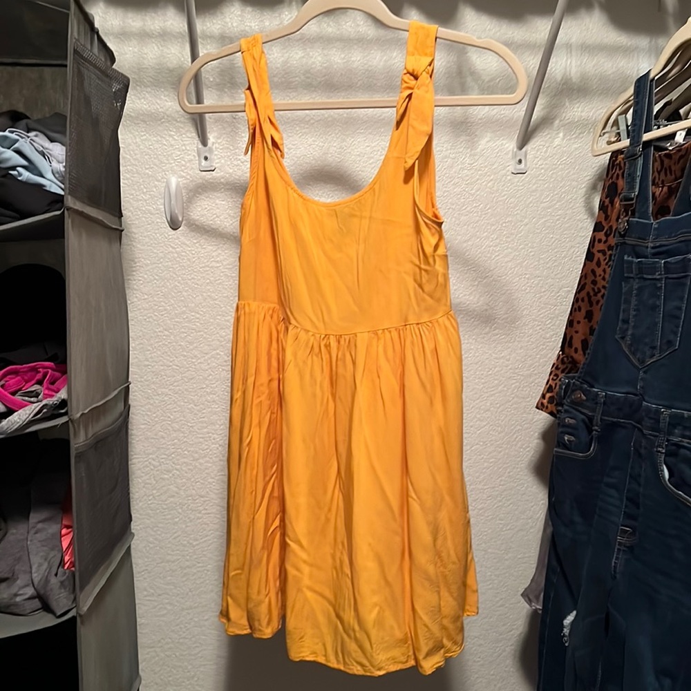 Yellow babydoll dress